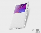 Baseus Primary кожен калъф тип тефтер за Samsung N910 Galaxy Note 4 Бял